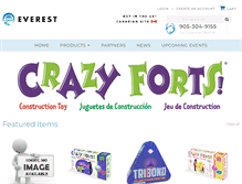 Tablet Screenshot of everesttoys.com
